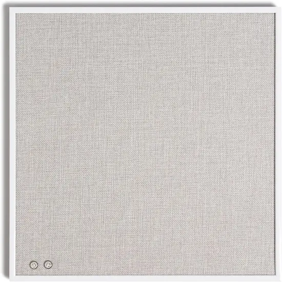 14"x14 - Farmhouse Linen Bulletin Board(White) {1}