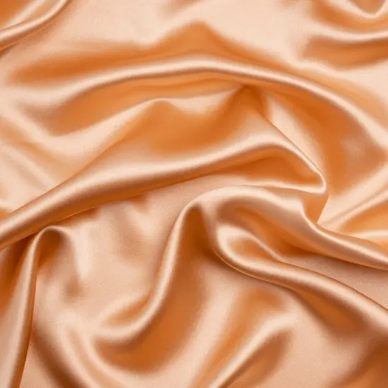 1 Yard Peach Silk Crepe Back Satin Luxurious Smooth Soft Elegant Designer Fabric 44 inch Width {1}