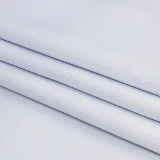 1 Yard Pastel Blue Silk and Polyester Crepe Back Satin Dressmaking Fabric 56 inch Width {4}