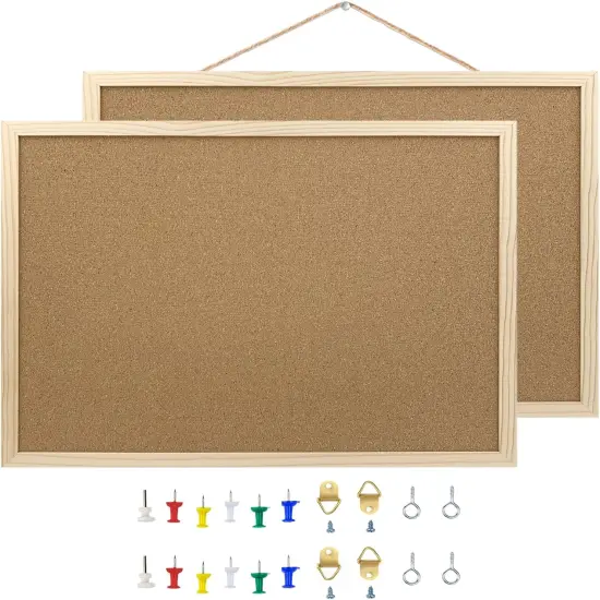 2 Pack Cork Bulletin Board, 14.6"X 11"(Craft) {5}