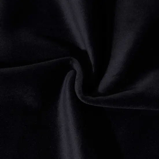 1 Yard Impression Luxe Velvet Fabric 55&Prime; Wide Durable Polyester for Upholstery & Drapery Onyx {1}