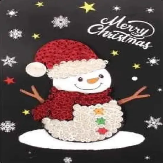 Christmas Snowman DIY Making Kit. Paper Quilling Set F07M3-6-Snowman {1}
