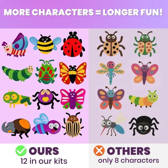 Craft Kits for Kids - 12 Bugs & Insects Sewing Kit Basic {3}