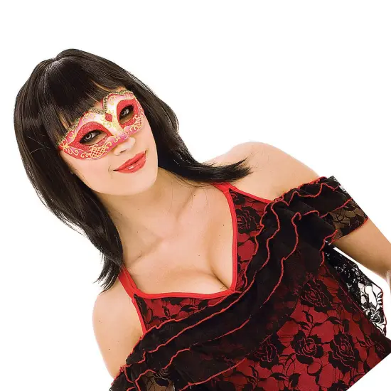 Red Masquerade Mask {5}