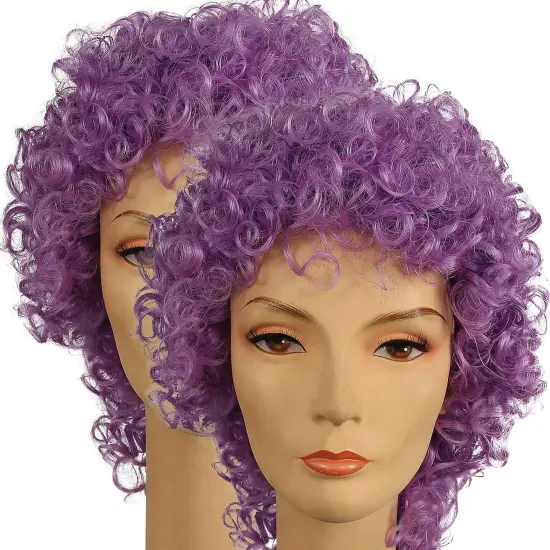 Deluxe Long Curly Clown Wig {1}