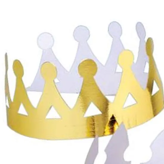Gold Foil Crowns 12 Units {4}
