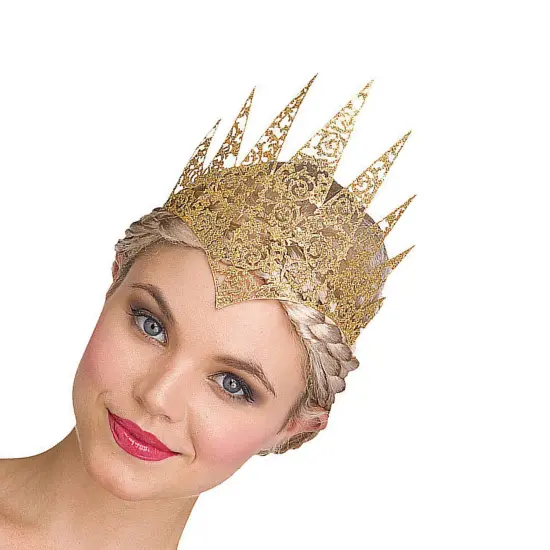 Gold Flexible Glitter Crown Holographic Finish {6}