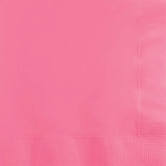 600 pc Bulk Candy Pink 2 ply Beverage Napkins {1}