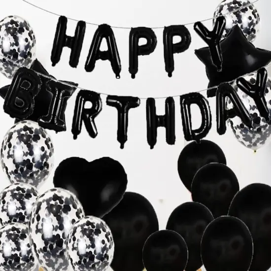 Sweet 29th Birthday Decorations Party Supplies,Black Number 29 Balloons {2}
