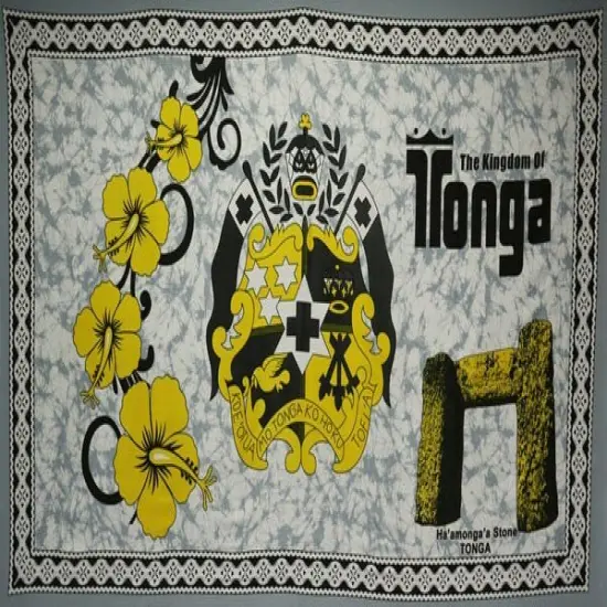 Kingdom of Tonga Ha&rsquo;amonga &lsquo;a Maui Polyester Sarong 72" L x 45" W Orange {6}