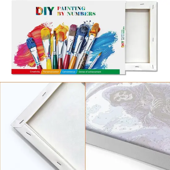 Halloween Paint by Numbers Kit - 8x12 Inch (Grim Reaper) {5}