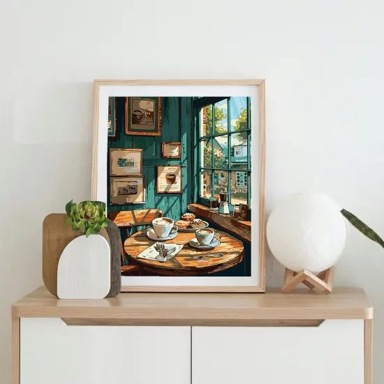 Cafe Day Paint by Numbers - 16x20 inch {2}