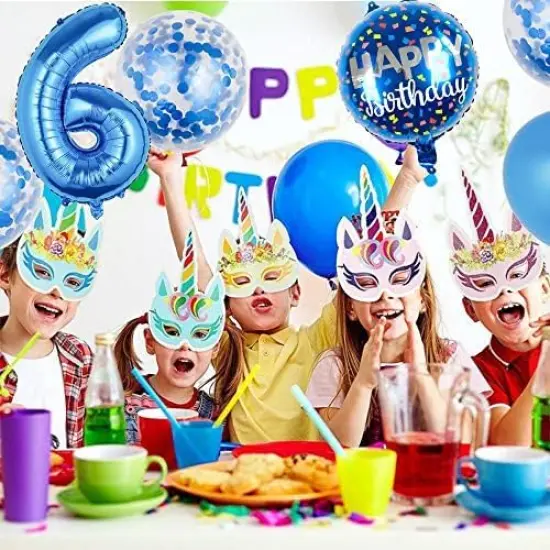 11 pcs Foil Balloons 19 Year Old for 19th Birthday Party Supplies Decoration (19th, Blue) {4}