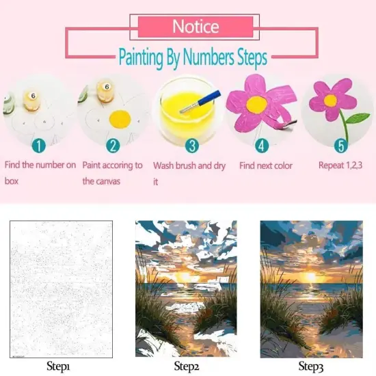 Autumn Forest Landscape Paint by Numbers Kits 16x20 inch {5}