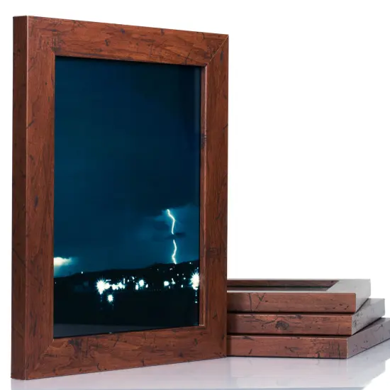 10x14 Picture Frame Bauhaus 125, 1.25" MDF Wood Composite Moulding, Faux Woodgrain Wall Display Frame for Art, Posters, or Photos by wallsthatspeak Dark Walnut {4}