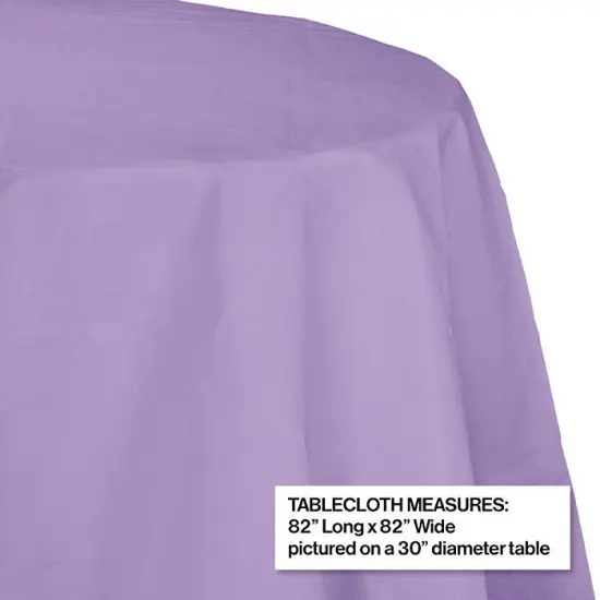 12 pc Bulk Luscious Lavender Round Paper Table Covers 82 inch {2}