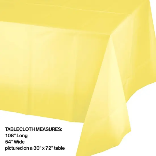 12 pc Bulk Mimosa Plastic Table Covers 54 inch x 108 inch {2}