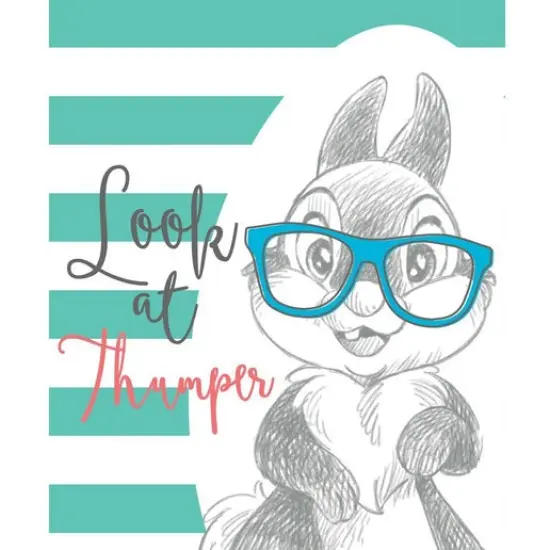 Disney Dress To Impress Collection - Look at Thumper Stripe Panel - Aqua {1}