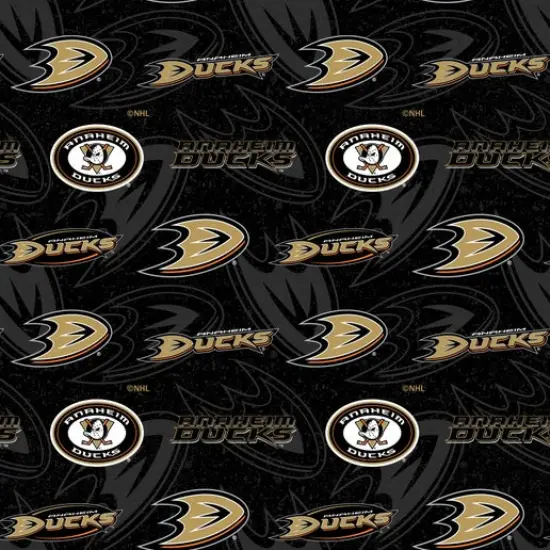 NHL Licensed Anaheim Ducks 1199-DUC Cotton Fabric by the Yard {1}