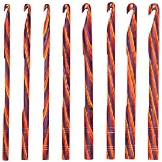 Crochet Wood Crochet Hook Set - US E-K (Radiant) {2}