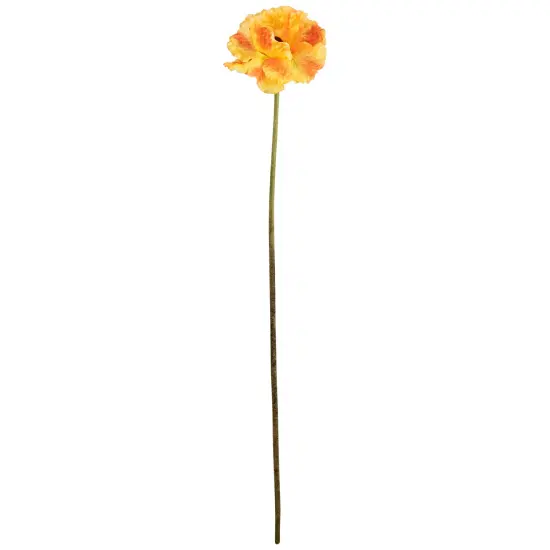 Northlight 34" Orange Poppy Long Stem Flower Artificial Spring Floral Pick {6}