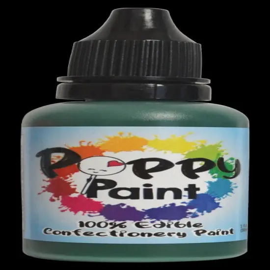 Poppy Paint Green Edible Food Color for Cake Decorating and Chocolate {1}