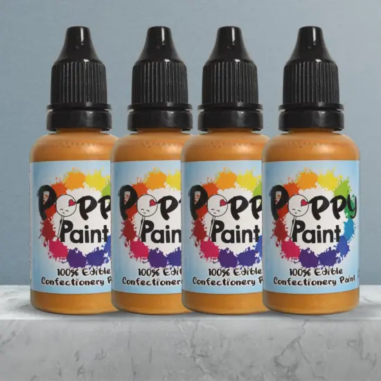 Gold Edible Metallic Paint for Decorating Cakes Cookies Fondant and More {5}