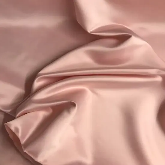1 Yard Dark Blush Pink Dull Satin Fabric 58/59 Inches Wide Matte Finish Polyester for Bridal & Formal Wear {4}
