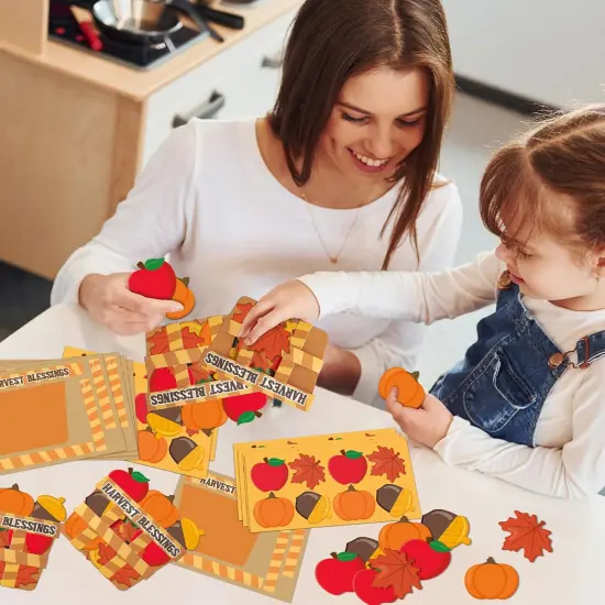 28Pcs Fall Harvest Blessing Basket Craft Kit DIY,Fall Harvest Basket Craft {4}