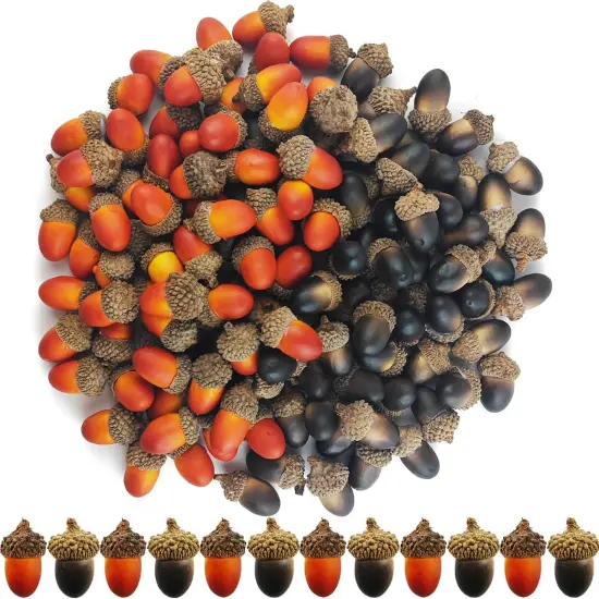 160PCS Artificial Acorns Home Vase Filler Decor {1}