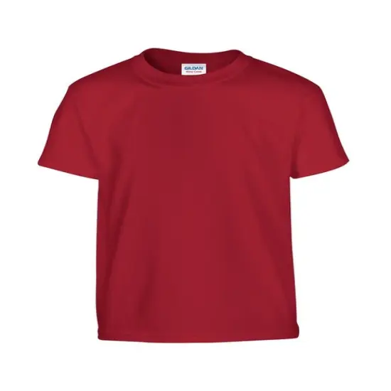 Gildan&reg; Youth Heavy Cotton Crew Neck Short Sleeve T-Shirt CARDINAL RED {1}