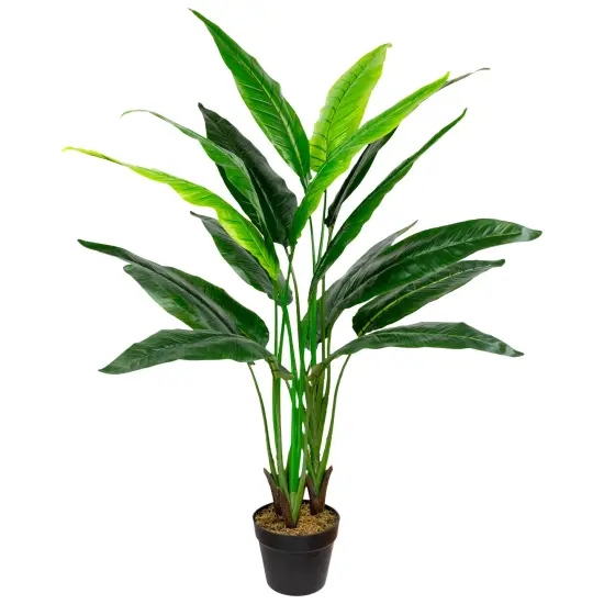 Northlight Traveller's Artificial Ravenala Tree in Pot - 51" Green {3}