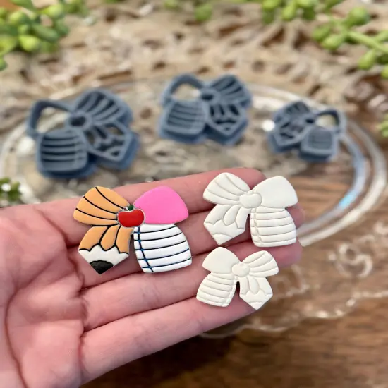 SCHOOL BOW | COQUETTE | CLAY CUTTERS {3}