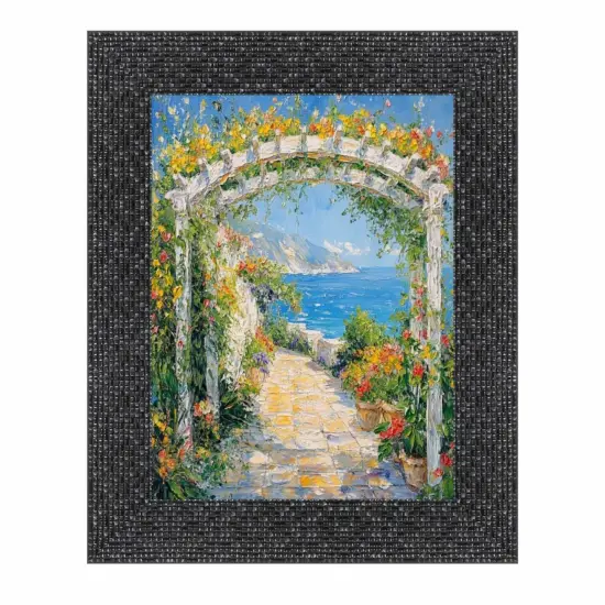 Modern Retro Glossy Black Glitter Picture Frame 20x40 frame {2}