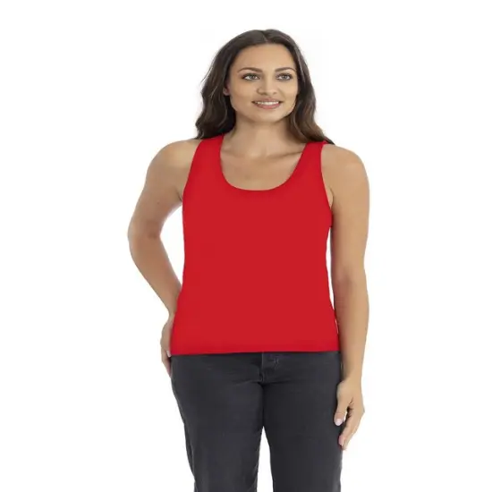 Next Level Apparel&reg; Ladies' Cotton Tank Soft and Stylish STONEWASH DENIM {5}