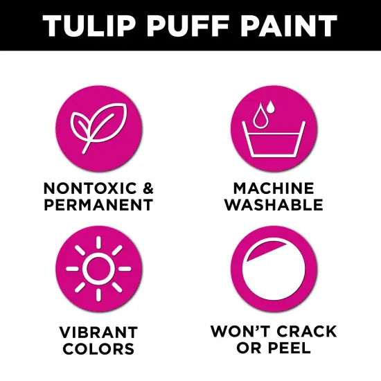 Tulip Puff Paint Slick Royal Blue, Multi-Surface Craft Paint, 4 fl. oz. 3 Pack {3}