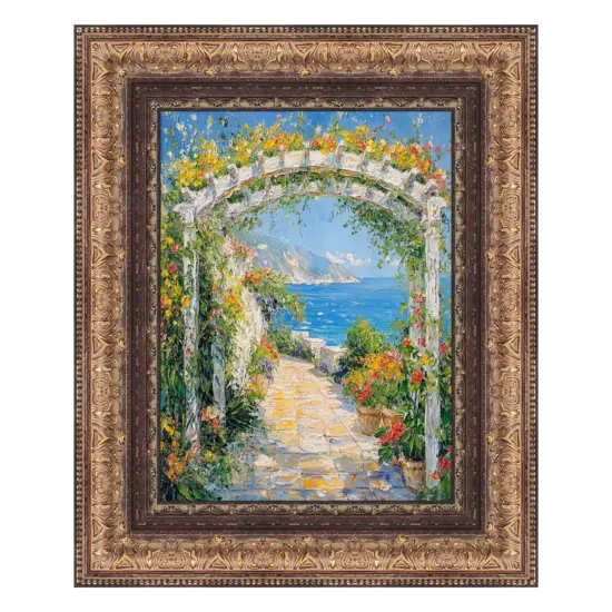 Wide Vintage Spanish Gold Ornate Picture Frame 16x16 frame {1}