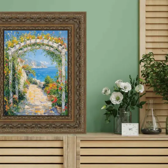 Wide Luxury Vintage Antique Gold Picture Frame 12x18 frame {7}