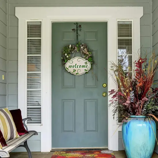 12PCS Unfinished Wood Crafts, Rectangle Wood Blanks Sign for Crafts, Wood Plaque for Cricut Projects, Wooden Hanging Craft Door Signs Wall Art Farmhouse Festival Decoration 5 x 6 Inch(Style B) {6}