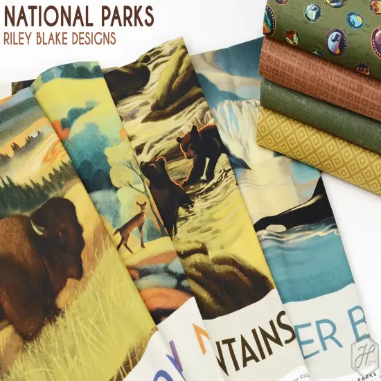 Word Print in Black (c8784-black) | National Parks | Anderson Design Group | Riley Blake {2}