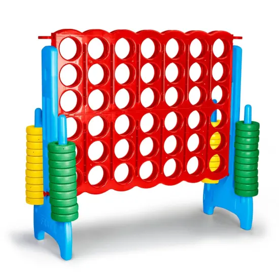 Feber Mega 4 In-Line Game (Primary Color) for Indoor or Outdoor Play {6}