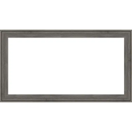 Regis Barnwood Narrow Framed Dry Erase Magnetic Board Grey {1}