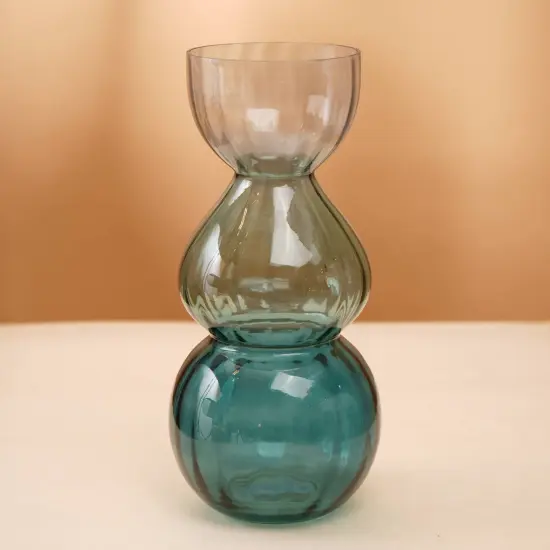 Decorative Opulent Bauble Glass Vase - 6.50 X 14" {1}