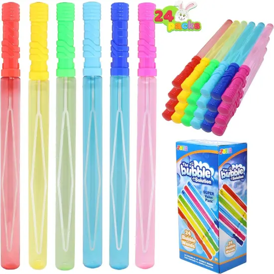 24 Pack 14.6&rsquo;&rsquo; Big Bubble Wands Bulk (2 Dozen) for Summer Toy, Outdoor/Indoor Activity {5}