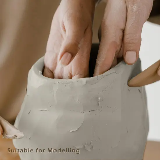 Natural Air-Dry Clay 5lbs, for Sculpting, Wheel Throwing, Hand Building, All-Purpose Modeling Clay 5lbs for Sculpting (Gray 5LBs) {4}