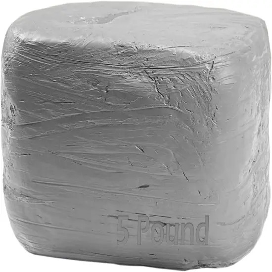 Natural Air-Dry Clay 5lbs, for Sculpting, Wheel Throwing, Hand Building, All-Purpose Modeling Clay 5lbs for Sculpting (Gray 5LBs) {1}
