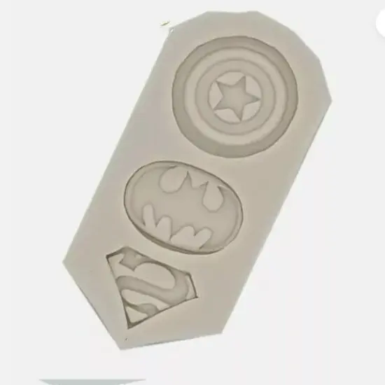 Superhero Trio Silicone Mold {3}