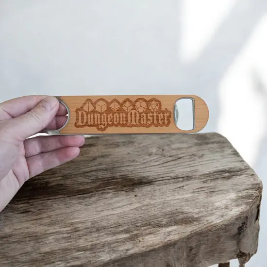 Wooden Bottle Opener - Dungeon Master {2}