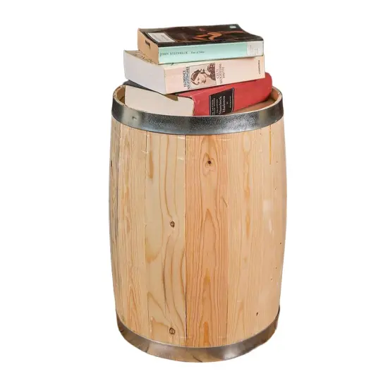 Claeys Old-Fashioned Rustic Pine Wood Multi Use Candy Keg 12.5" x 18" {4}