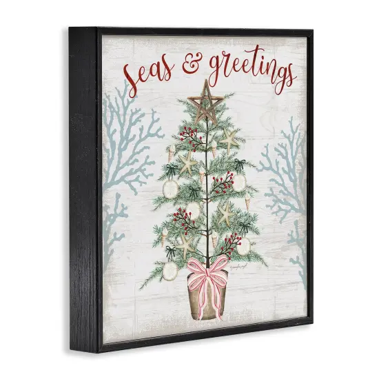 Stupell Industries Seas & Greetings Coastal Tree Framed Giclee By Jennifer Pugh {9}